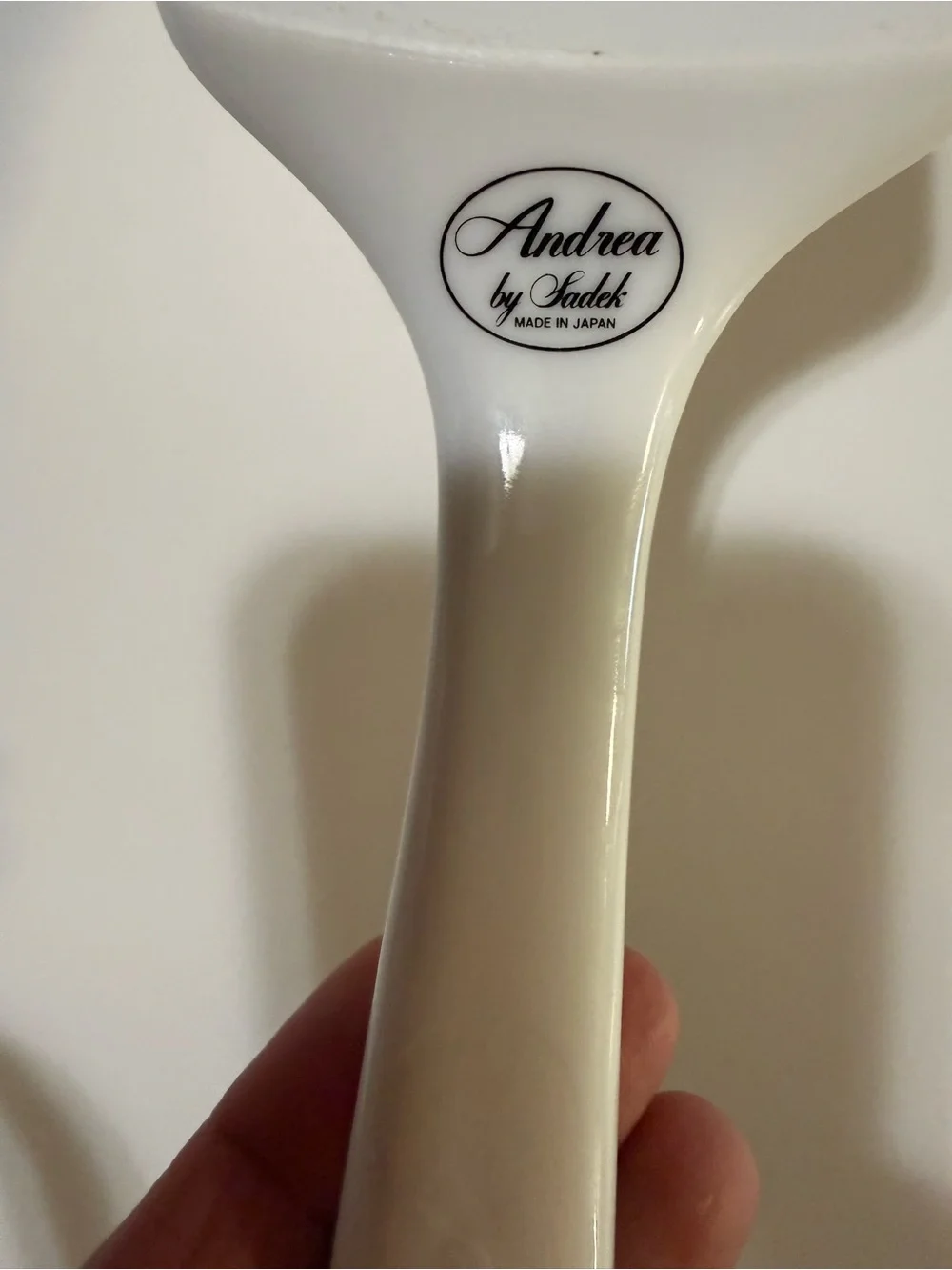 Andrea by Sadek Floral Porcelain Cake Server - White with Pink & Yellow Flowers